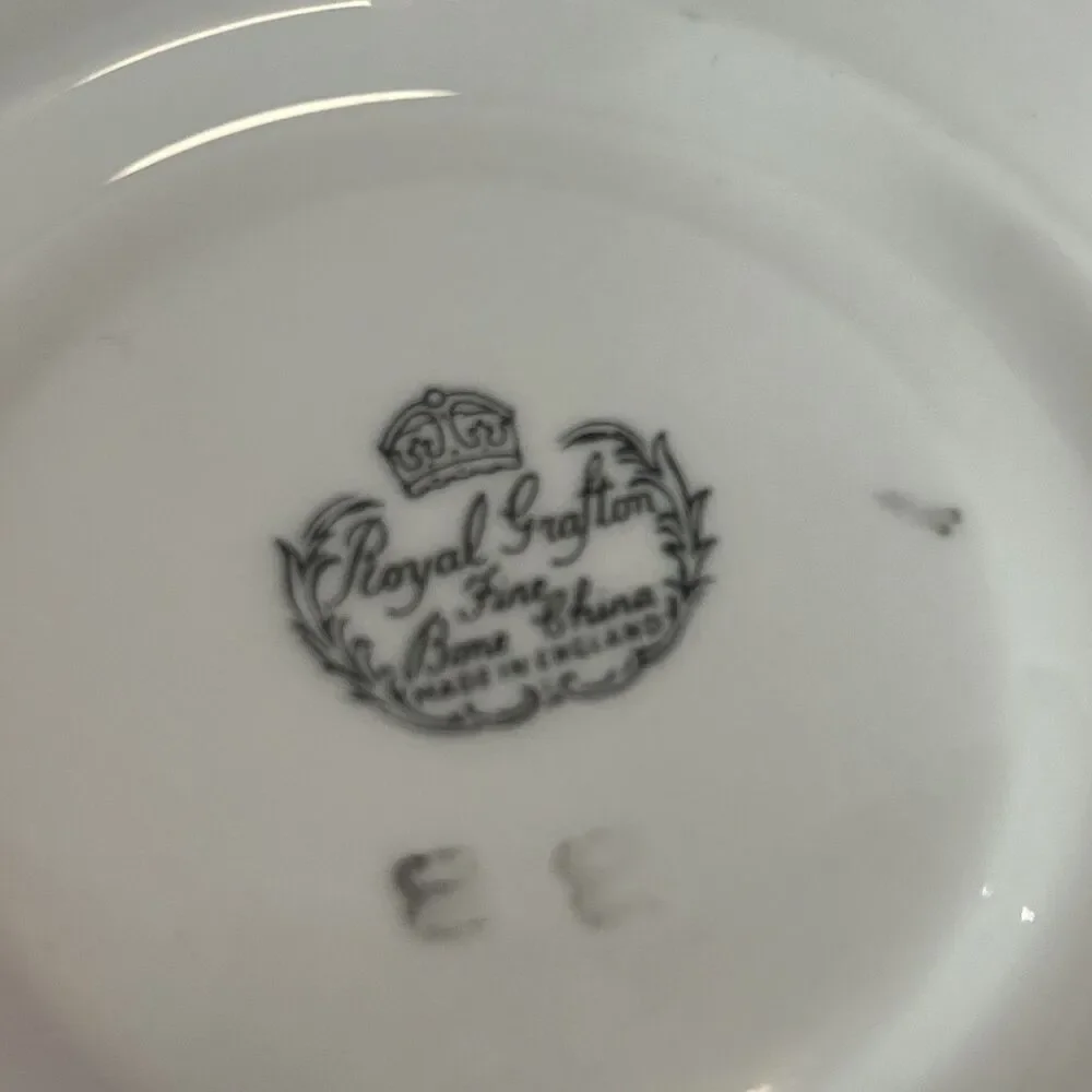 ROYAL GRAFTON Plums and Green Grapes Fine Bone China Saucer